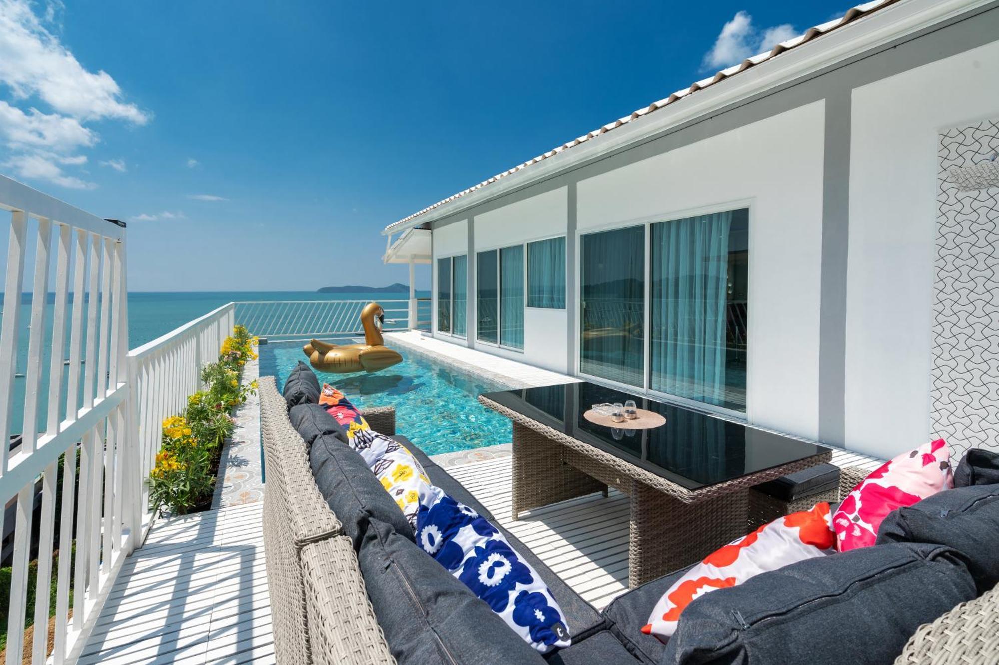 Mona Seaview Pool Villa Beach Front Aoyon Beach Ban Makham Eksteriør billede