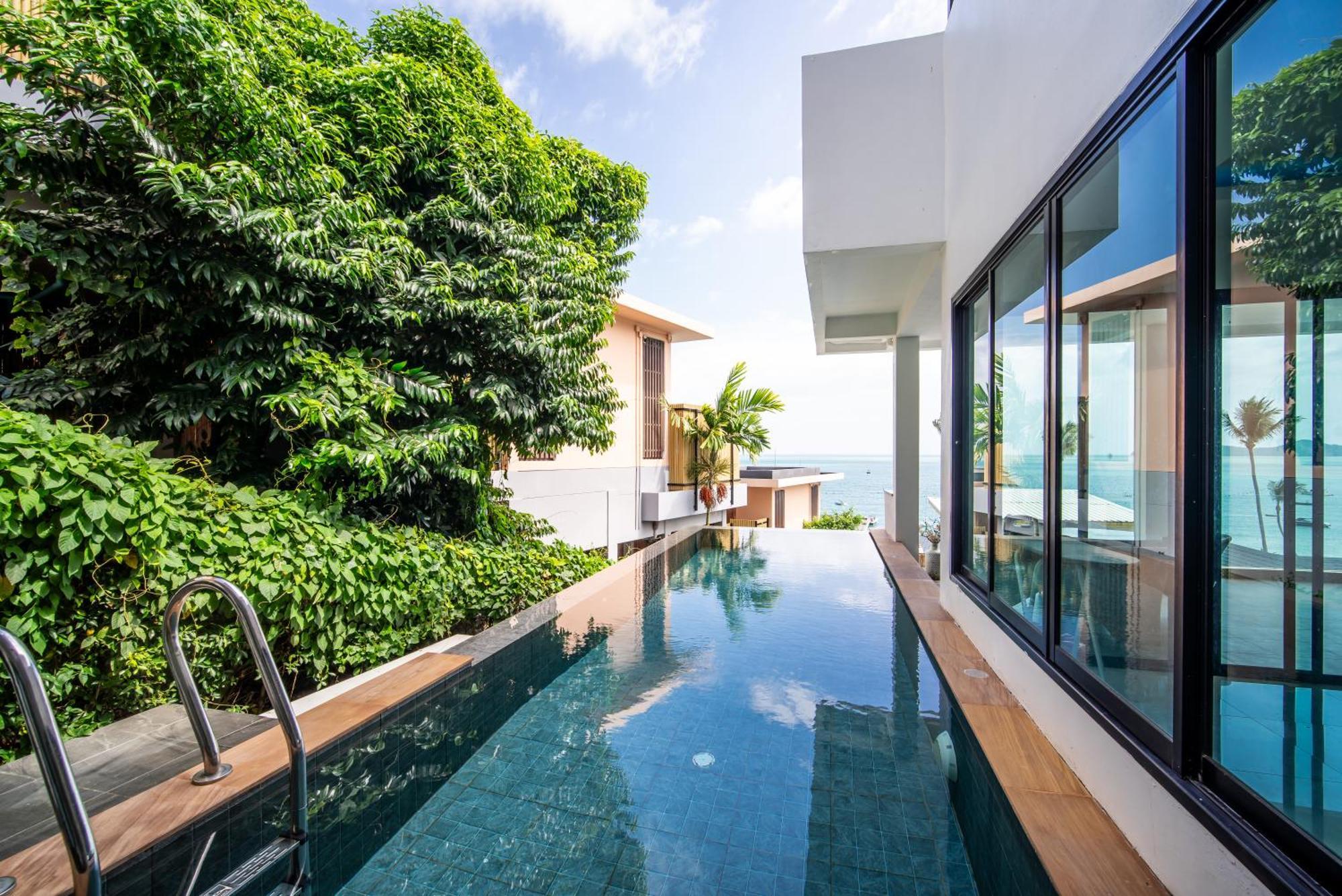 Mona Seaview Pool Villa Beach Front Aoyon Beach Ban Makham Eksteriør billede