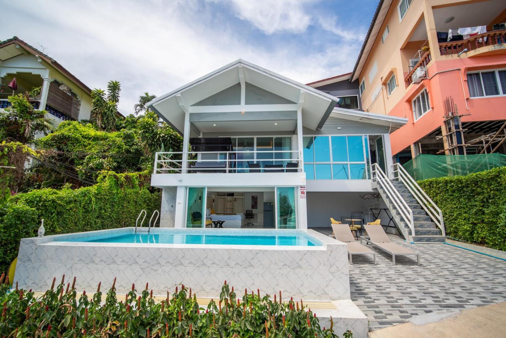 Mona Seaview Pool Villa Beach Front Aoyon Beach Ban Makham Eksteriør billede